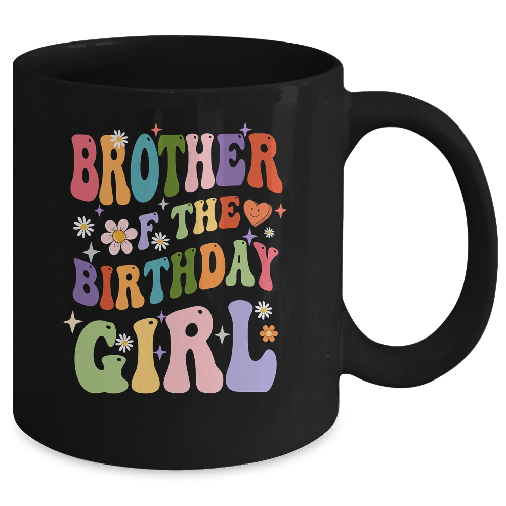 Brother Of The Birthday Girl Groovy Party 1st Birthday Girl Mug | siriusteestore