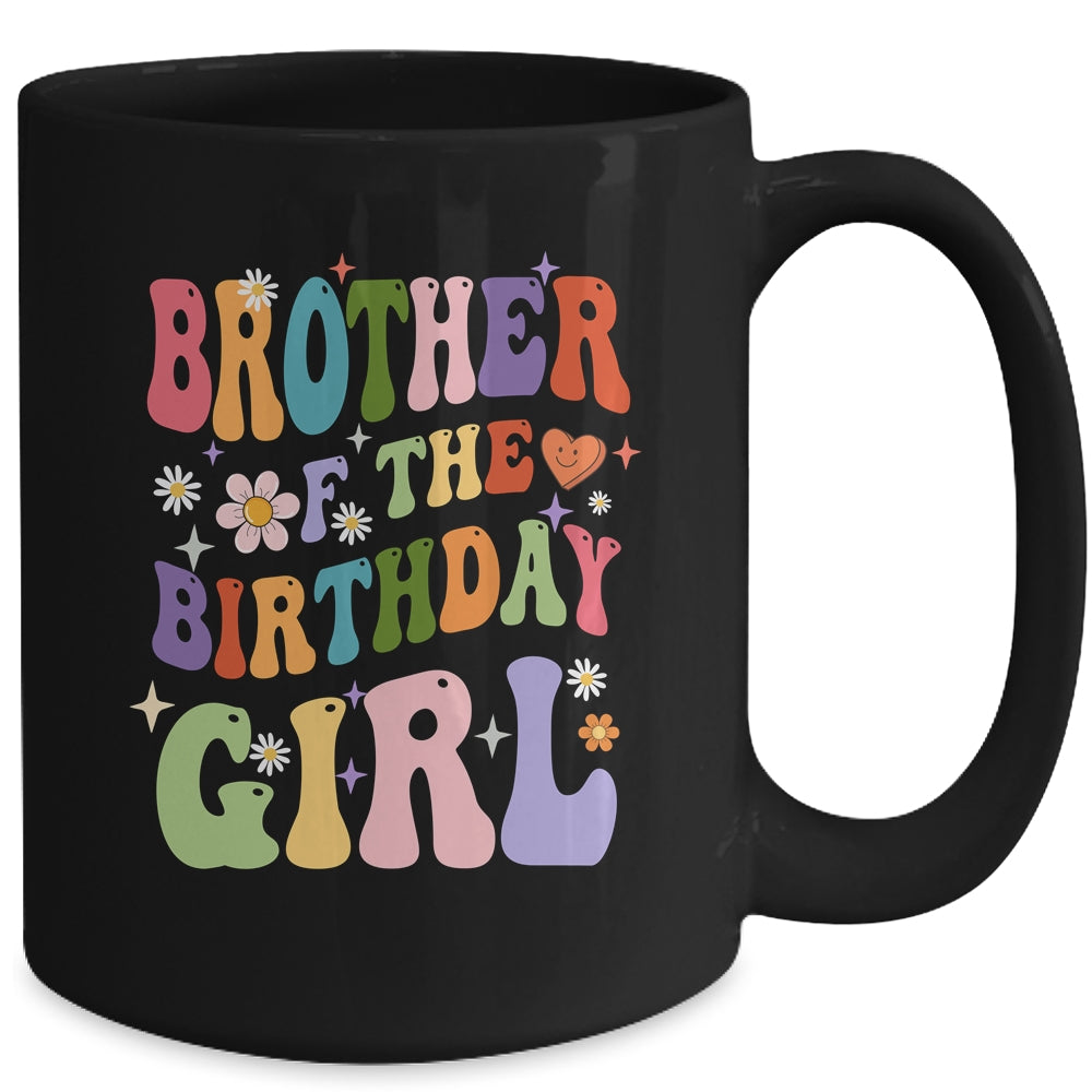 Brother Of The Birthday Girl Groovy Party 1st Birthday Girl Mug | siriusteestore