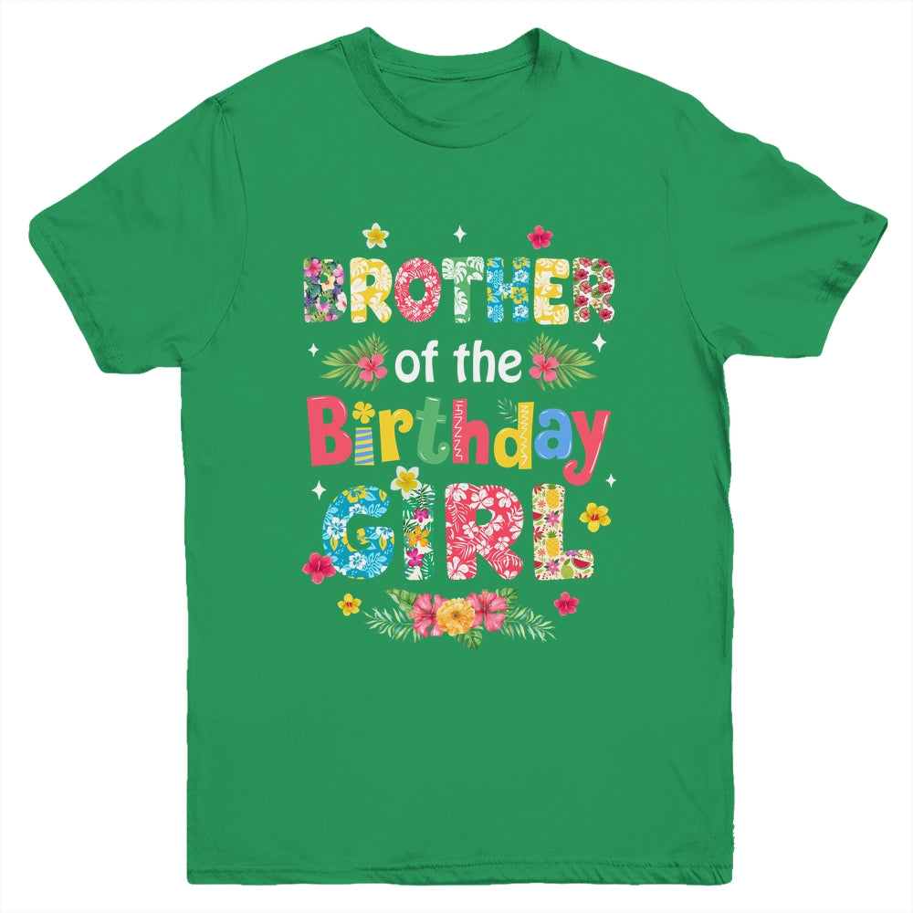 Brother Of The Birthday Girl Hawaii Family Party Decor Youth Shirt | siriusteestore