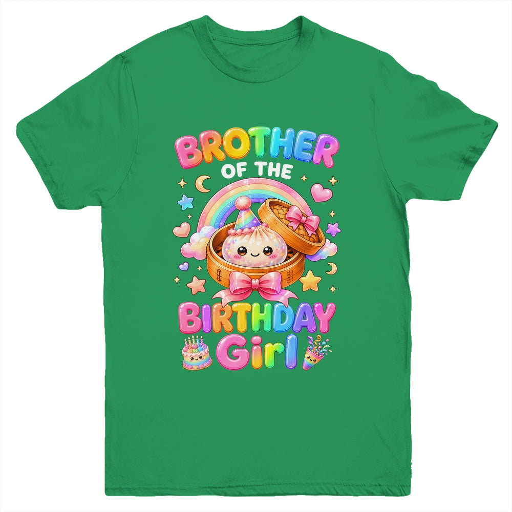 Brother Of The Birthday Girl Kawaii Dumpling Squishy Family Youth Shirt | siriusteestore