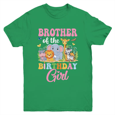 Brother Of The Birthday Girl Kids Safari Jungle Animal Youth Shirt | siriusteestore