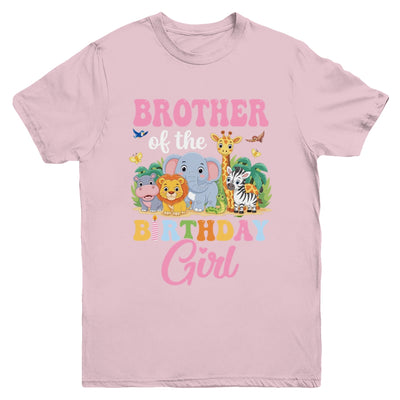 Brother Of The Birthday Girl Kids Safari Jungle Animal Youth Shirt | siriusteestore