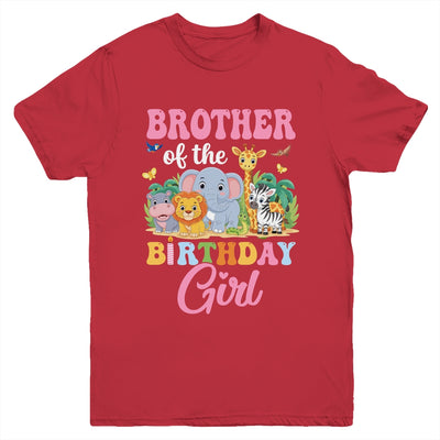 Brother Of The Birthday Girl Kids Safari Jungle Animal Youth Shirt | siriusteestore