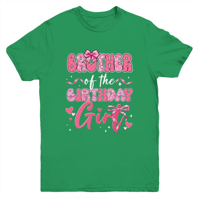 Brother Of The Birthday Girl Pink Coquette Bow Family Youth Shirt | siriusteestore