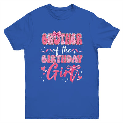 Brother Of The Birthday Girl Pink Coquette Bow Family Youth Shirt | siriusteestore