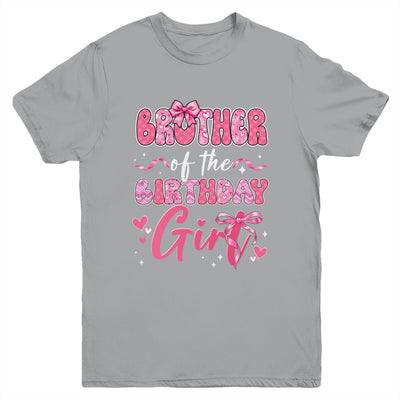 Brother Of The Birthday Girl Pink Coquette Bow Family Youth Shirt | siriusteestore