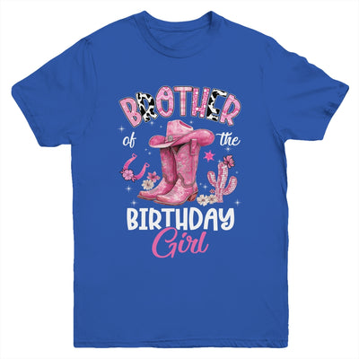 Brother Of The Birthday Girl Pink Cowgirl Western Cow Girl Youth Shirt | siriusteestore
