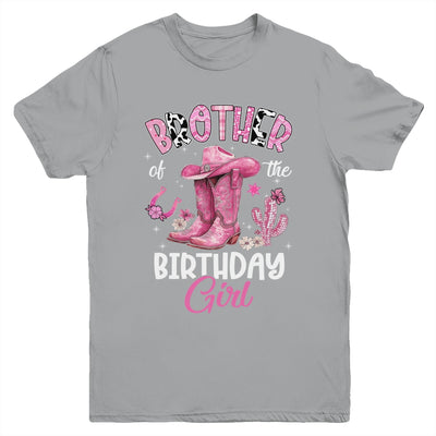 Brother Of The Birthday Girl Pink Cowgirl Western Cow Girl Youth Shirt | siriusteestore