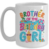 Brother Of The Birthday Girl Pool Party Beach Family Matching Mug | siriusteestore