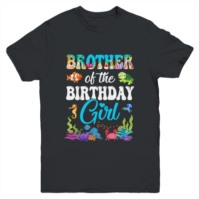 Brother Of The Birthday Girl Sea Fish Ocean Aquarium Party Youth Shirt | siriusteestore