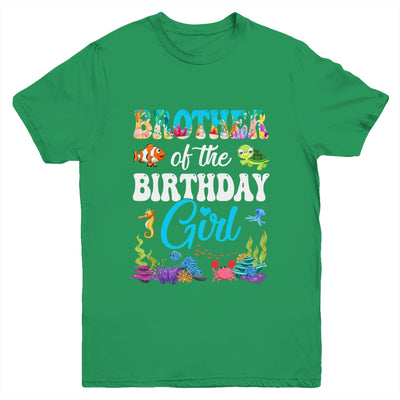 Brother Of The Birthday Girl Sea Fish Ocean Aquarium Party Youth Shirt | siriusteestore
