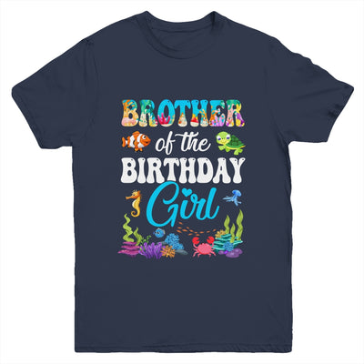 Brother Of The Birthday Girl Sea Fish Ocean Aquarium Party Youth Shirt | siriusteestore
