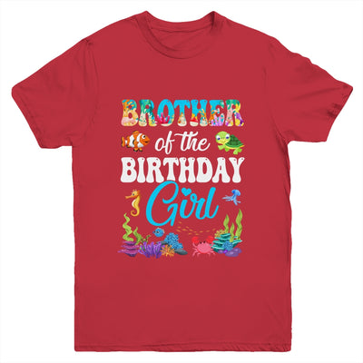 Brother Of The Birthday Girl Sea Fish Ocean Aquarium Party Youth Shirt | siriusteestore