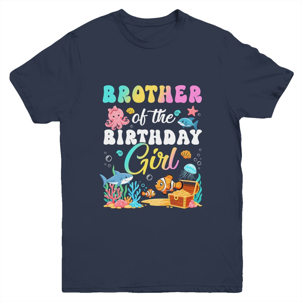 Brother Of The Birthday Girl Sea Fish Ocean Aquarium Youth Shirt | siriusteestore