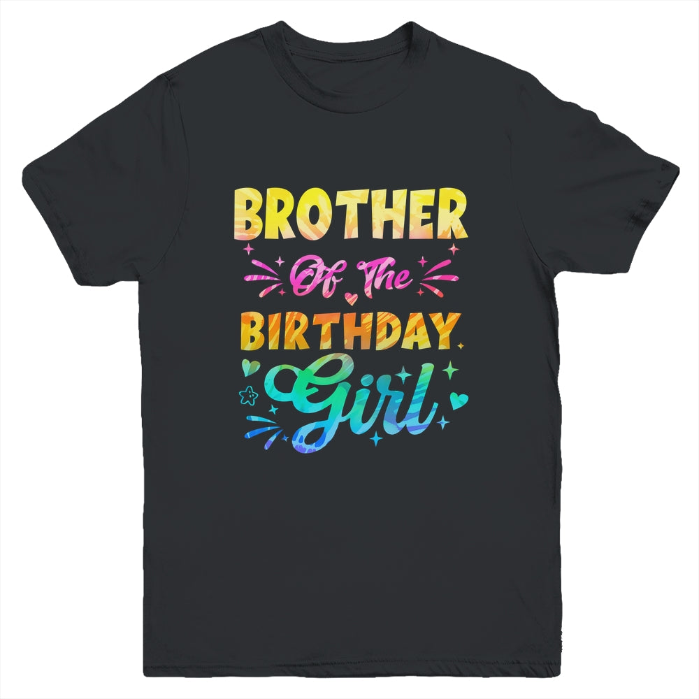 Brother Of The Birthday Girl Tie Dye 1st Birthday Family Youth Shirt | siriusteestore