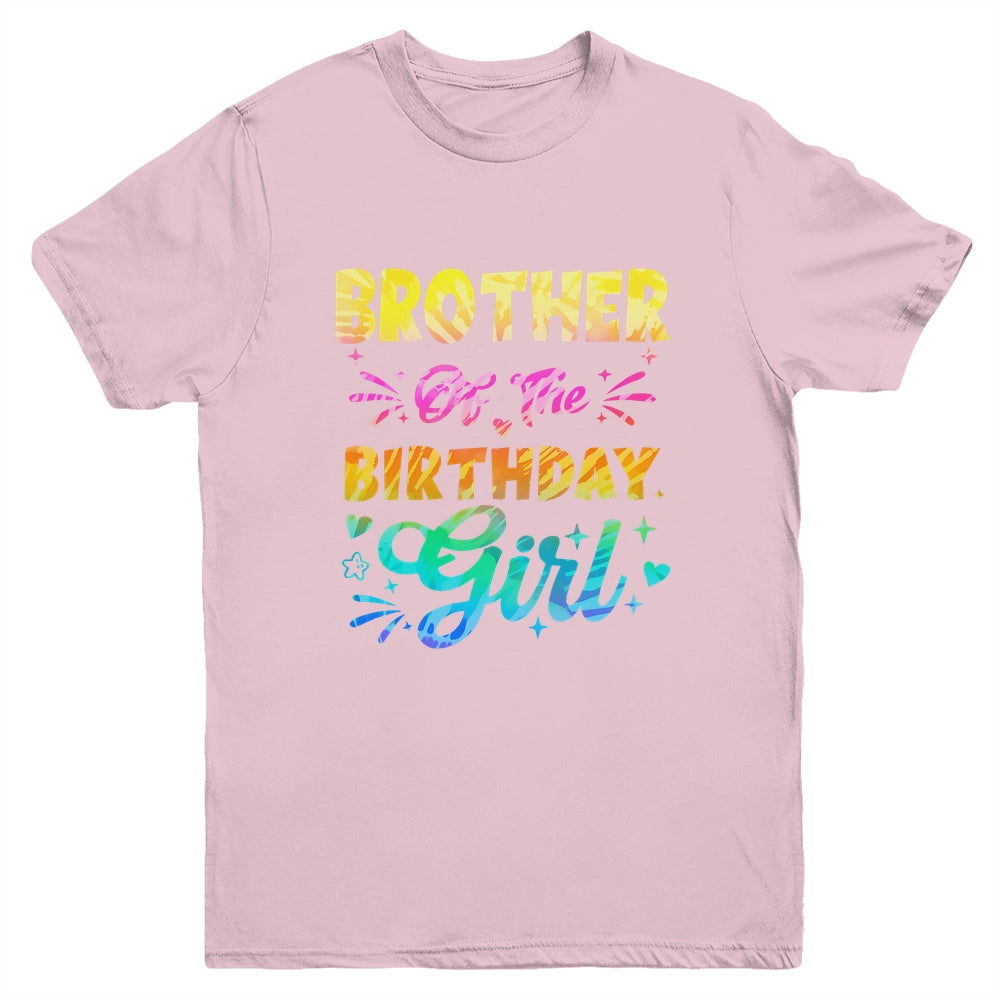 Brother Of The Birthday Girl Tie Dye 1st Birthday Family Youth Shirt | siriusteestore