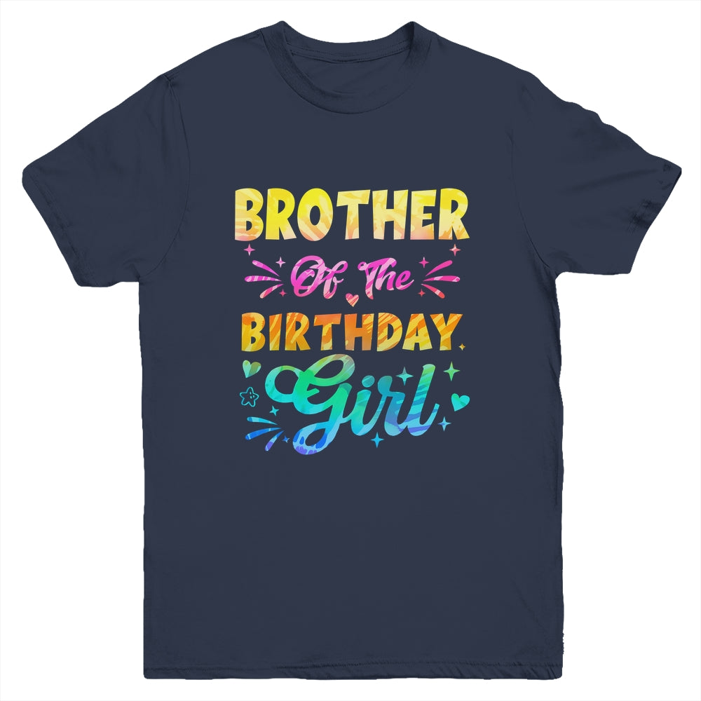 Brother Of The Birthday Girl Tie Dye 1st Birthday Family Youth Shirt | siriusteestore