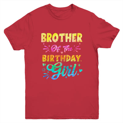 Brother Of The Birthday Girl Tie Dye 1st Birthday Family Youth Shirt | siriusteestore