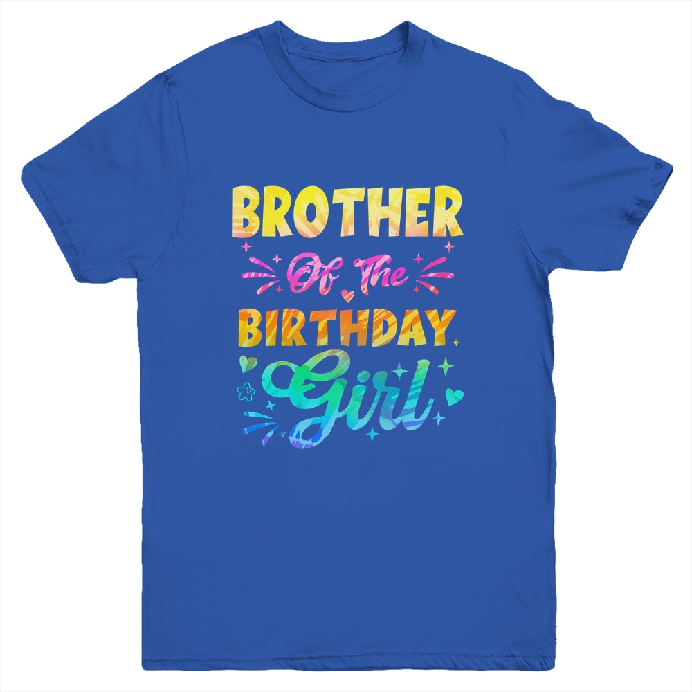 Brother Of The Birthday Girl Tie Dye 1st Birthday Family Youth Shirt | siriusteestore
