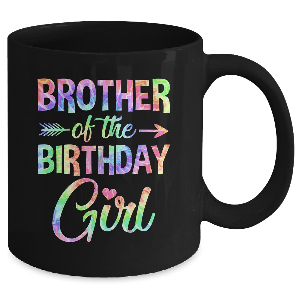 Brother Of The Birthday Girl Tie Dye 1st Birthday Girl Mug | siriusteestore