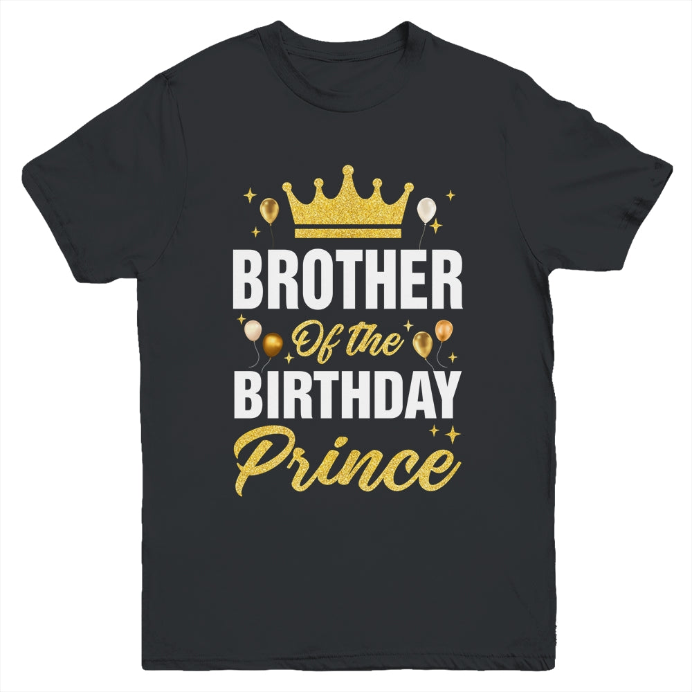 Brother Of The Birthday Prince Boys Bday Party For Him Youth Shirt | siriusteestore