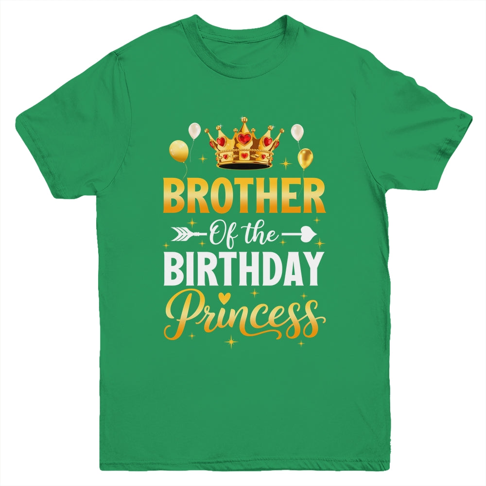Brother Of The Birthday Princess Birthday Girl Family Kid Youth Shirt | siriusteestore