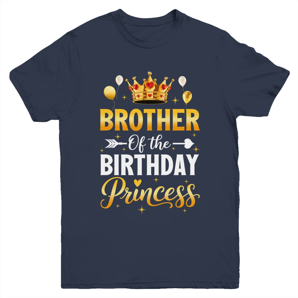 Brother Of The Birthday Princess Birthday Girl Family Kid Youth Shirt | siriusteestore