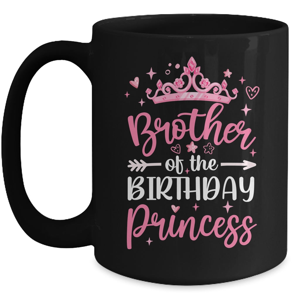 Brother Of The Birthday Princess Birthday Girl Kid Family Mug | siriusteestore