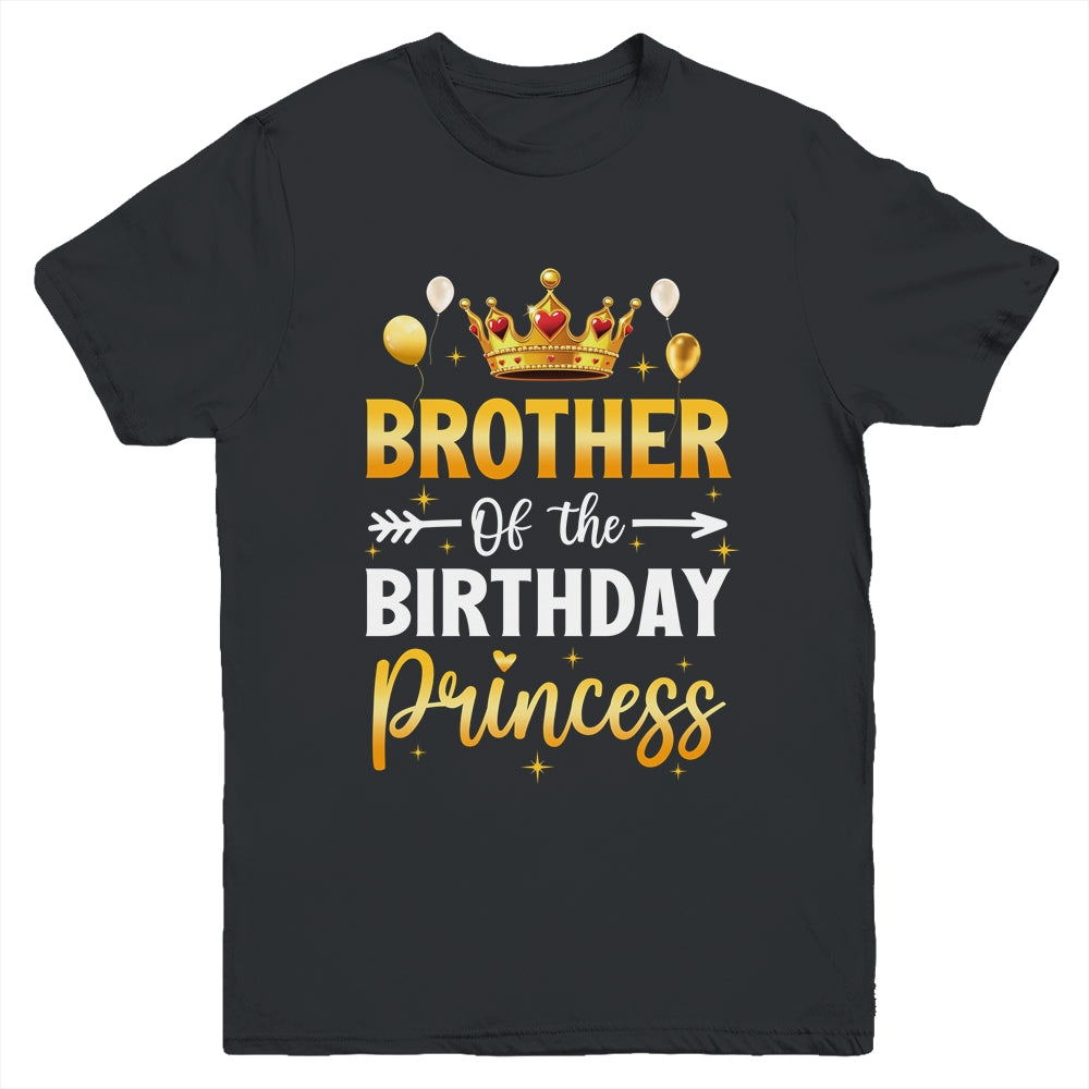 Brother Of The Birthday Princess Birthday Girl Party Family Youth Shirt | siriusteestore