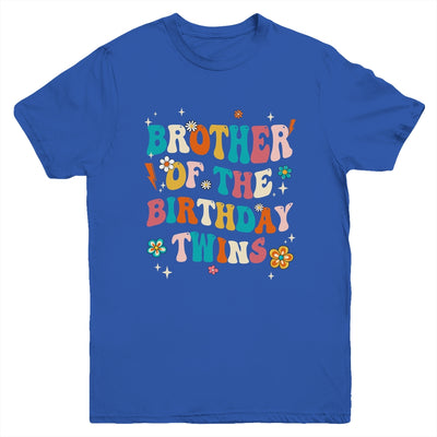 Brother Of The Birthday Twins Boys Girls Party Retro Bday Youth Shirt | siriusteestore