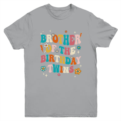 Brother Of The Birthday Twins Boys Girls Party Retro Bday Youth Shirt | siriusteestore