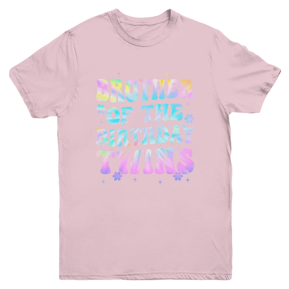 Brother Of The Birthday Twins Girls Kids Party Retro Bday Youth Shirt | siriusteestore