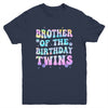 Brother Of The Birthday Twins Girls Kids Party Retro Bday Youth Shirt | siriusteestore