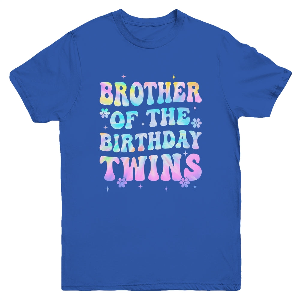 Brother Of The Birthday Twins Girls Kids Party Retro Bday Youth Shirt | siriusteestore