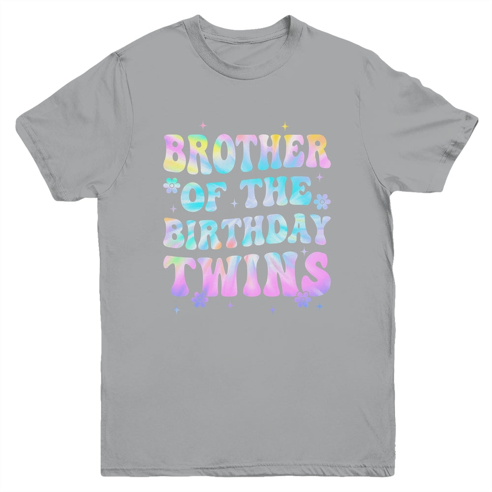 Brother Of The Birthday Twins Girls Kids Party Retro Bday Youth Shirt | siriusteestore