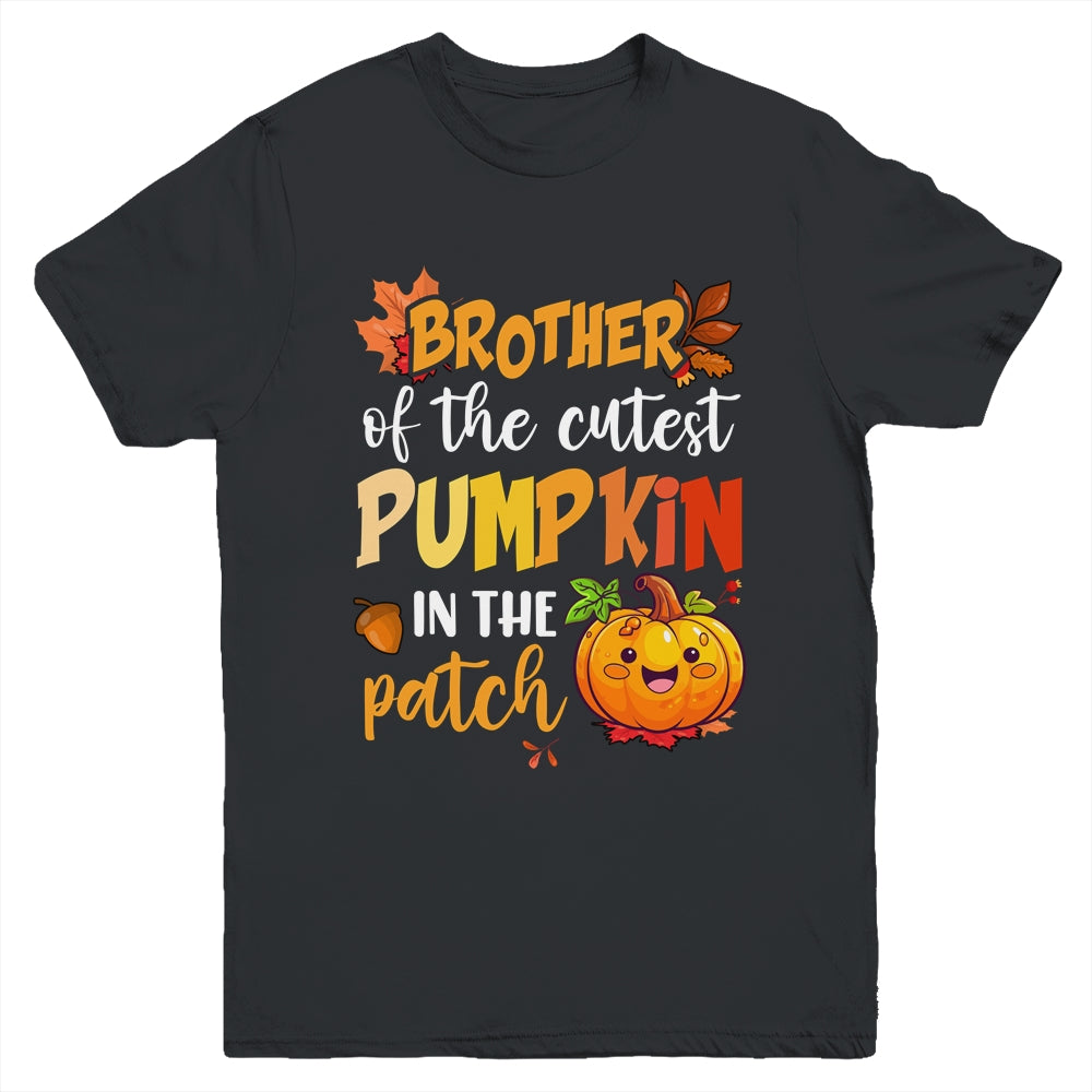 Brother Of The Cutest Pumpkin In The Patch Cute Halloween Youth Shirt | siriusteestore