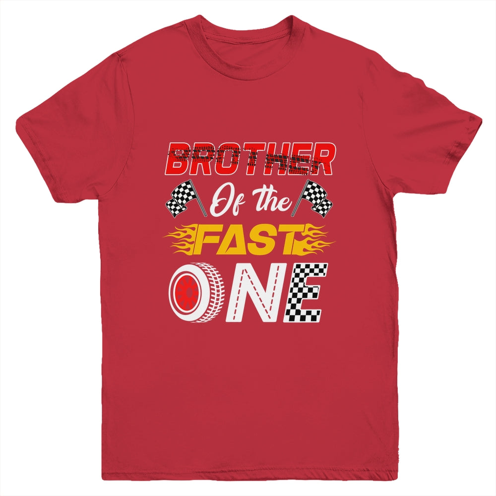 Brother Of The Fast One 1st Birthday Race Car Family Youth Shirt | siriusteestore