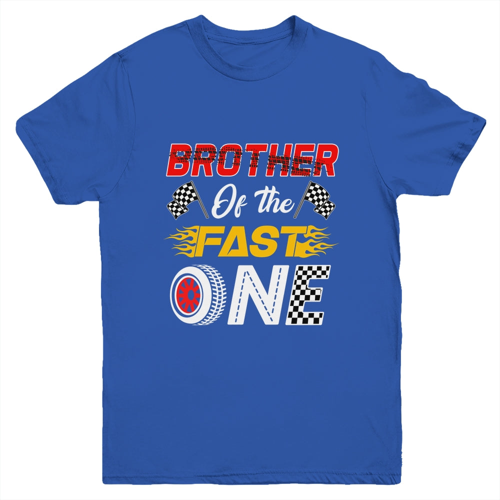 Brother Of The Fast One 1st Birthday Race Car Family Youth Shirt | siriusteestore