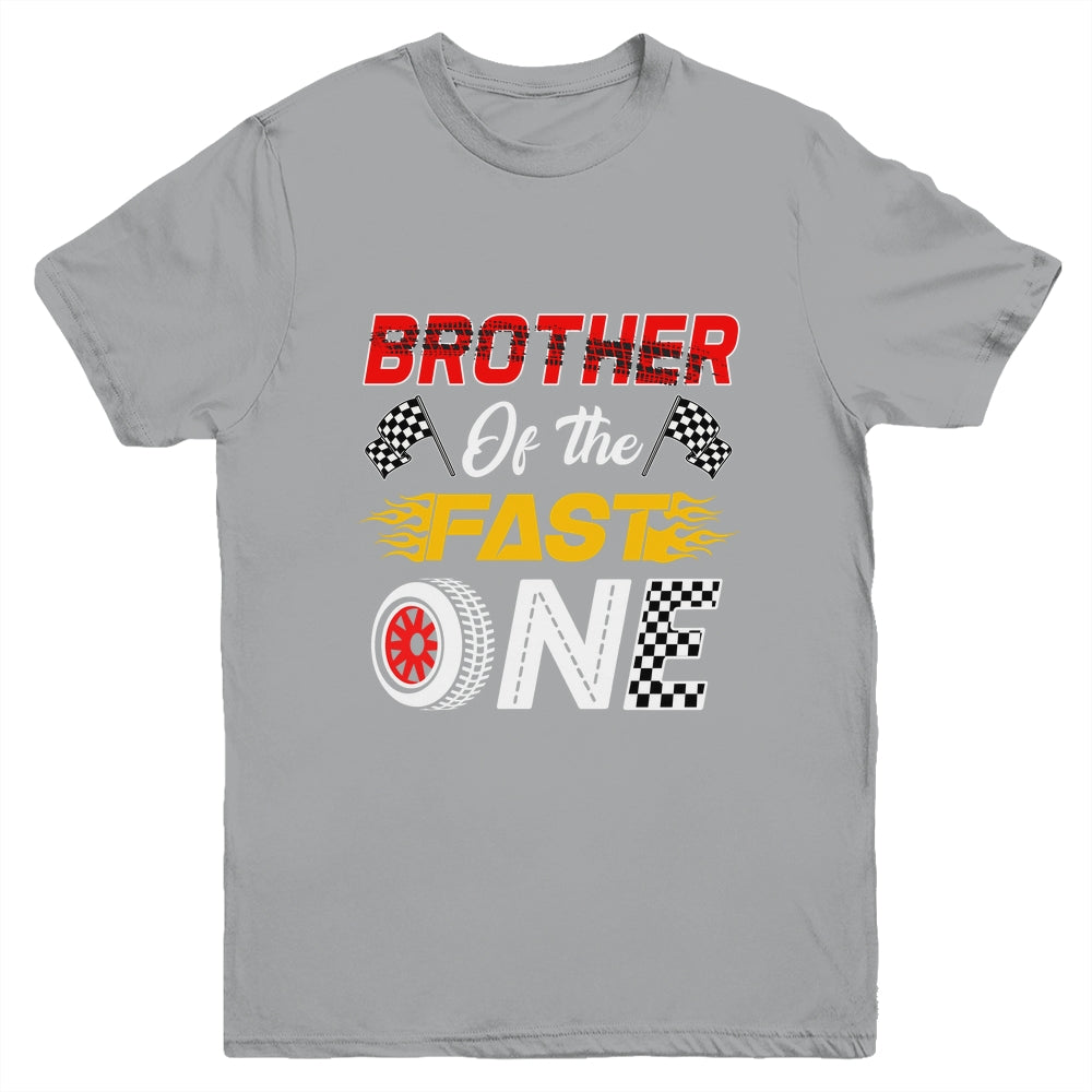 Brother Of The Fast One 1st Birthday Race Car Family Youth Shirt | siriusteestore