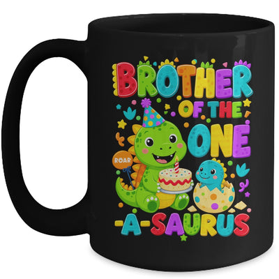 Brother Of The One-A-Saurus 1St Birthday Boy T-Rex Dinosaur Mug | siriusteestore