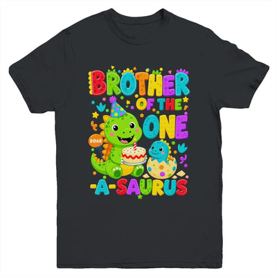 Brother Of The One-A-Saurus 1St Birthday Boy T-Rex Dinosaur Youth Shirt | siriusteestore