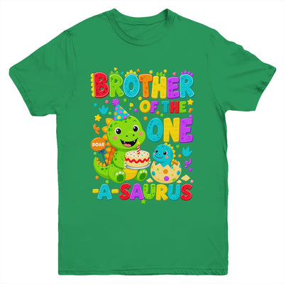 Brother Of The One-A-Saurus 1St Birthday Boy T-Rex Dinosaur Youth Shirt | siriusteestore