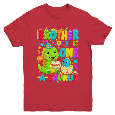 Brother Of The One-A-Saurus 1St Birthday Boy T-Rex Dinosaur Youth Shirt | siriusteestore