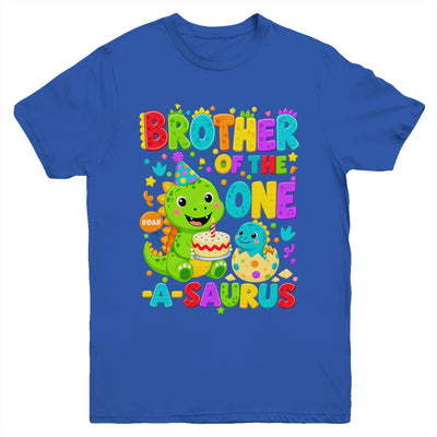 Brother Of The One-A-Saurus 1St Birthday Boy T-Rex Dinosaur Youth Shirt | siriusteestore