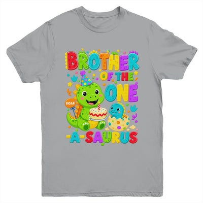 Brother Of The One-A-Saurus 1St Birthday Boy T-Rex Dinosaur Youth Shirt | siriusteestore