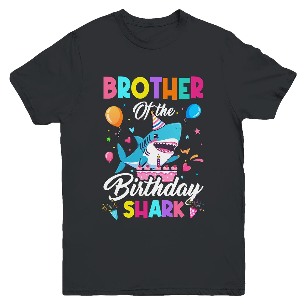 Brother Of The Shark Birthday Boy Girl Party Family Group Youth Shirt | siriusteestore