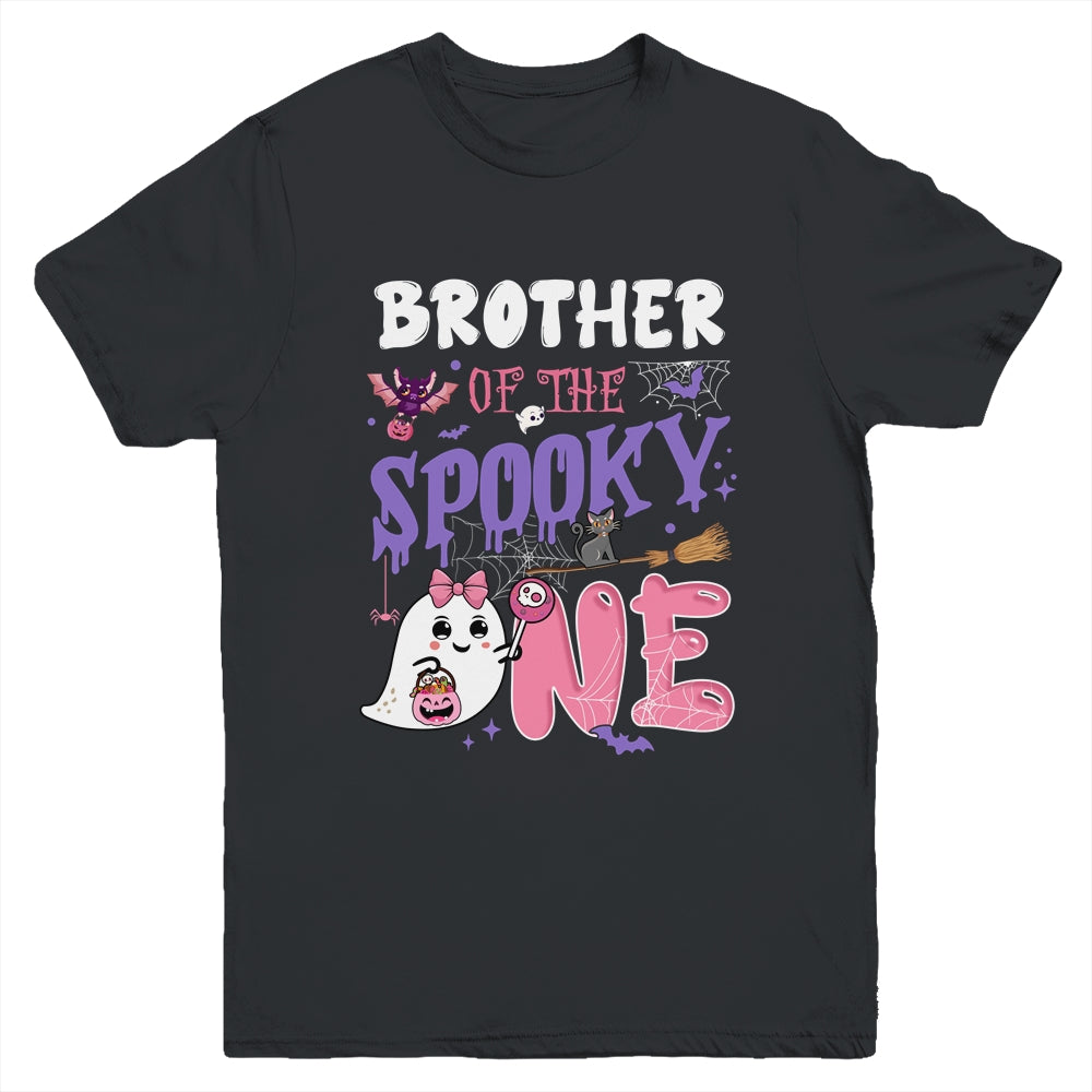 Brother Of The Spooky One 1st Birthday Girl Halloween Ghost Youth Shirt | siriusteestore