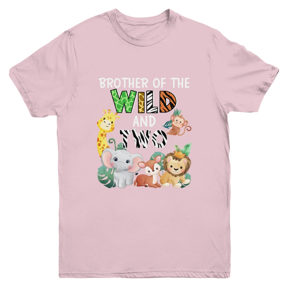 Brother Of The Wild And Two Zoo Theme Birthday Safari Youth Shirt | siriusteestore
