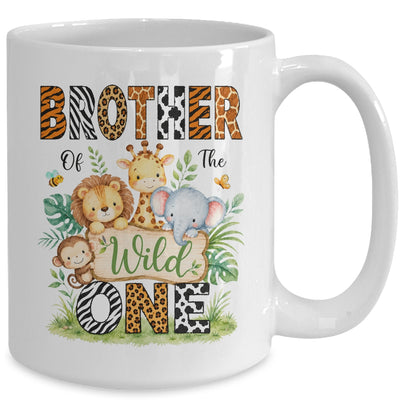 Brother Of The Wild One First Birthday Boy Jungle Safari Mug | siriusteestore