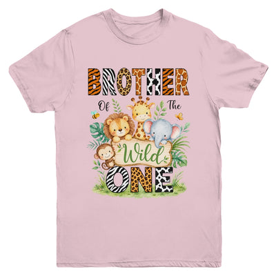 Brother Of The Wild One First Birthday Boy Jungle Safari Youth Shirt | siriusteestore